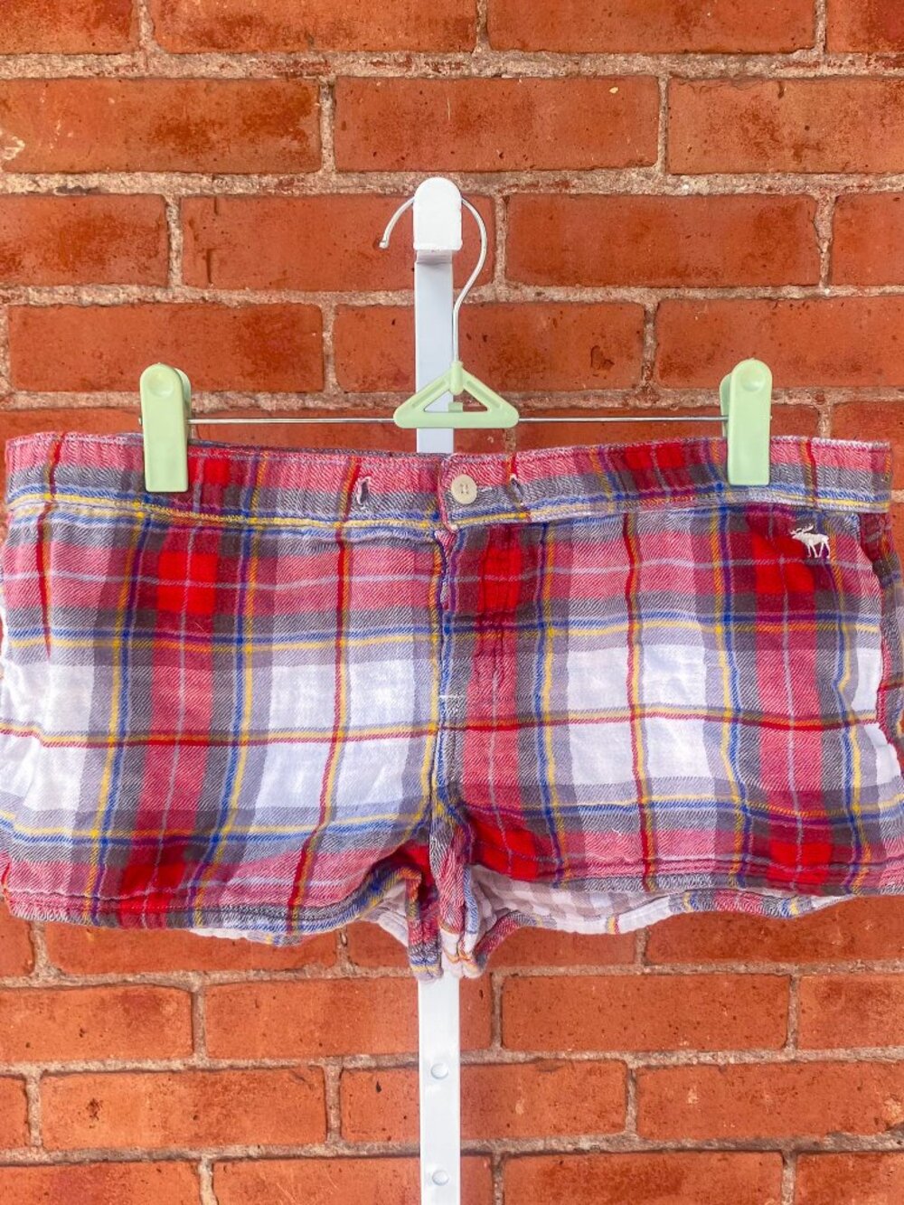 flannel micro shorts